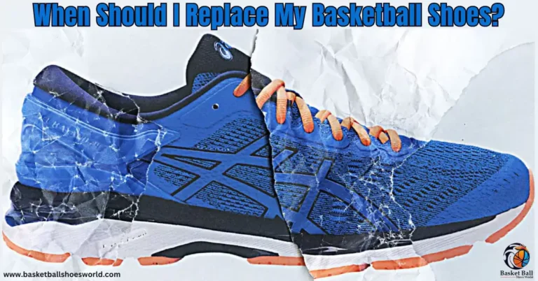 Basketball shoe showing outsole wear, illustrating when a pair needs replacing